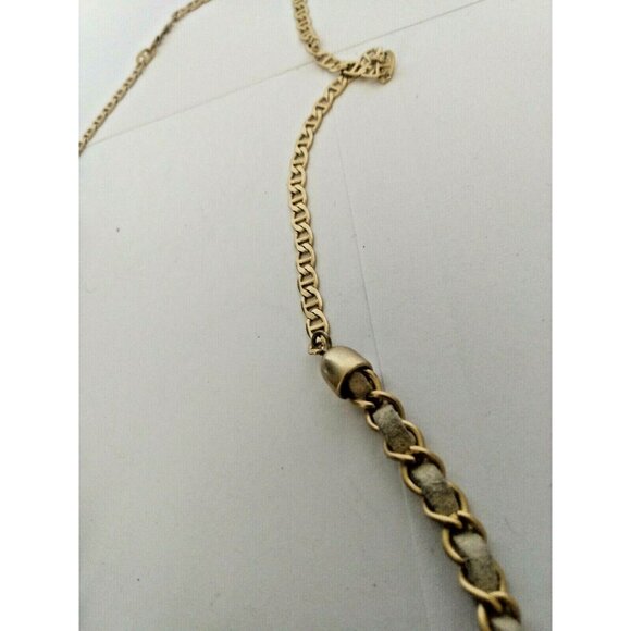 Vintage Signed Lia Sophia Necklaces (Lot of two) Beautiful Gold tone - Picture 4 of 12